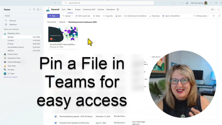 Open a file in full Excel from Teams